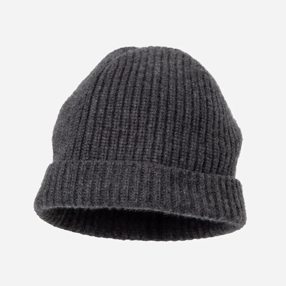 Celine Grey Cashmere Logo Beanie - Picture 2 of 2